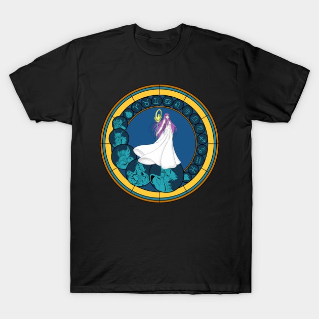 Athena Stained Glass T-Shirt by Nykos